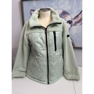 Koolaburra by UGG Women's Medium Pastel Mint‎ Green Full Zip Jacket FLAW